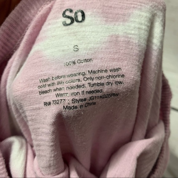 So Oversized Tie Dye Short Sleeve Crop Tee - Picture 5 of 5